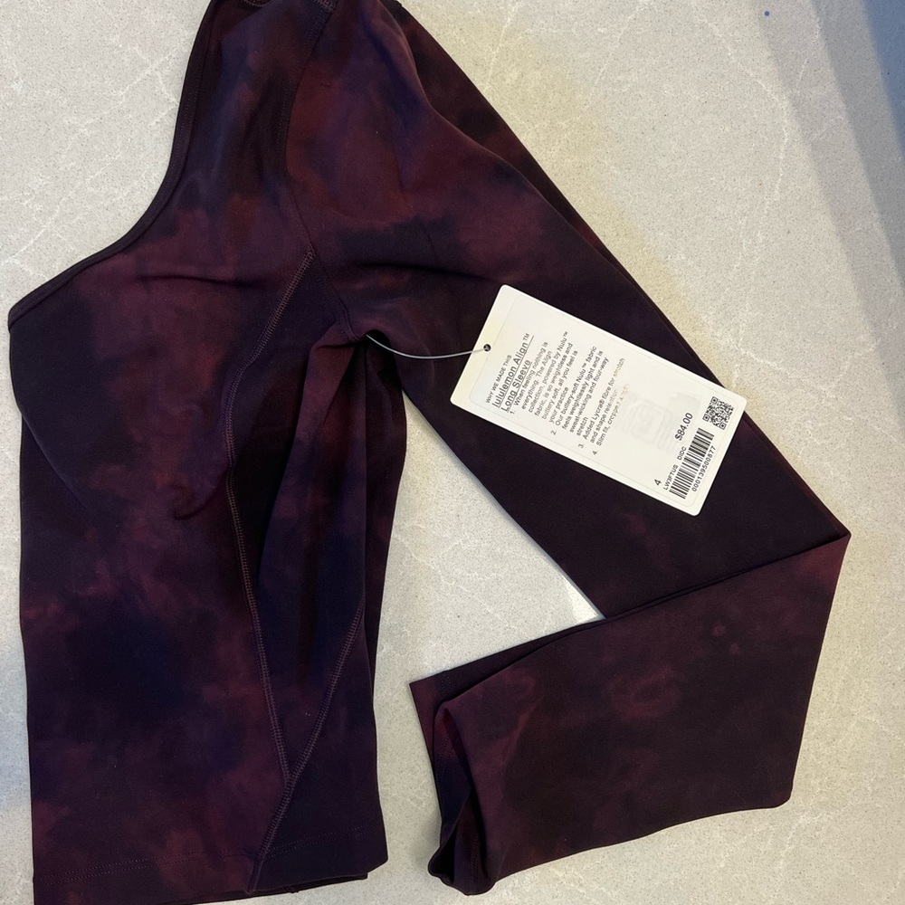lululemon Align Long Sleeve, size 4 NWT, free lululemon bag